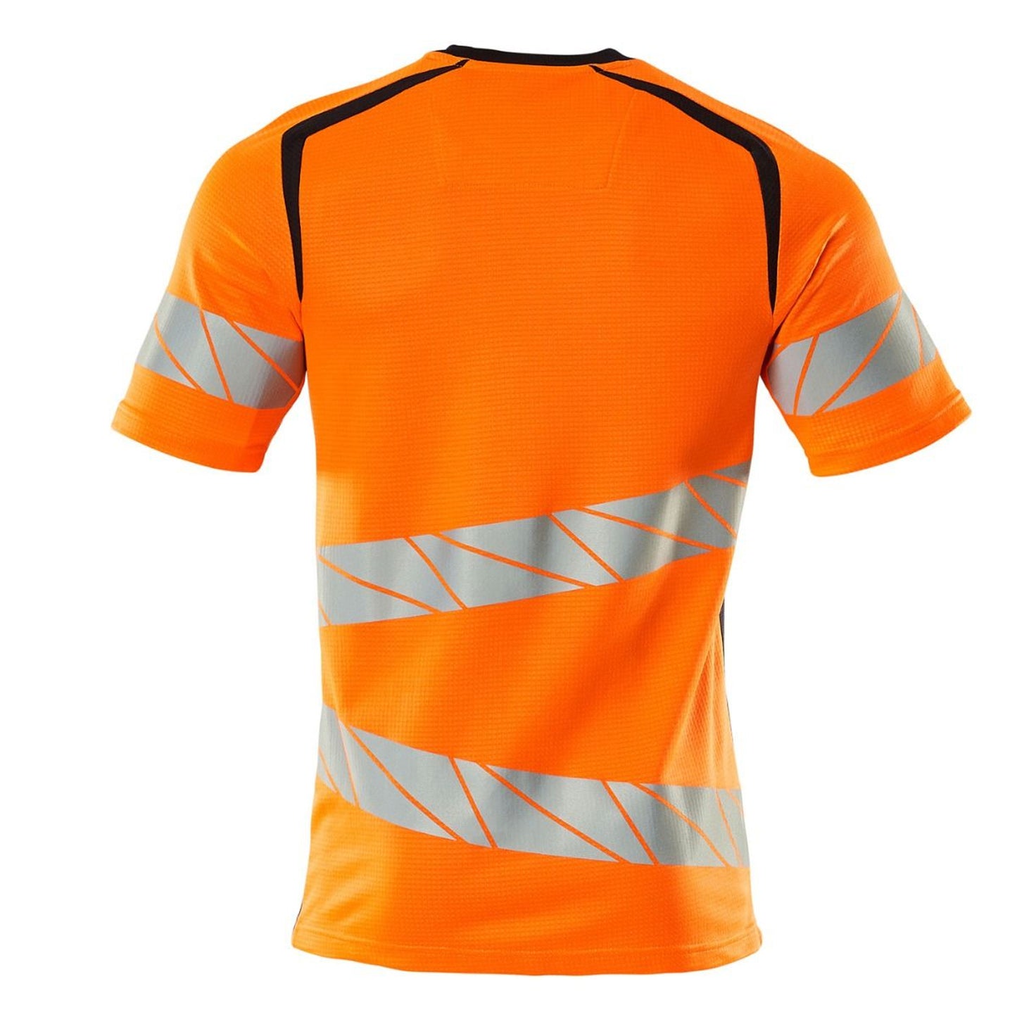 Hi Vis Orange-Dark Navy - Back - Mascot Mens Accelerate Safe Hi-Vis T-Shirt