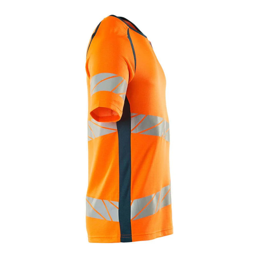 Hi Vis Orange-Petrol - Lifestyle - Mascot Mens Accelerate Safe Hi-Vis T-Shirt