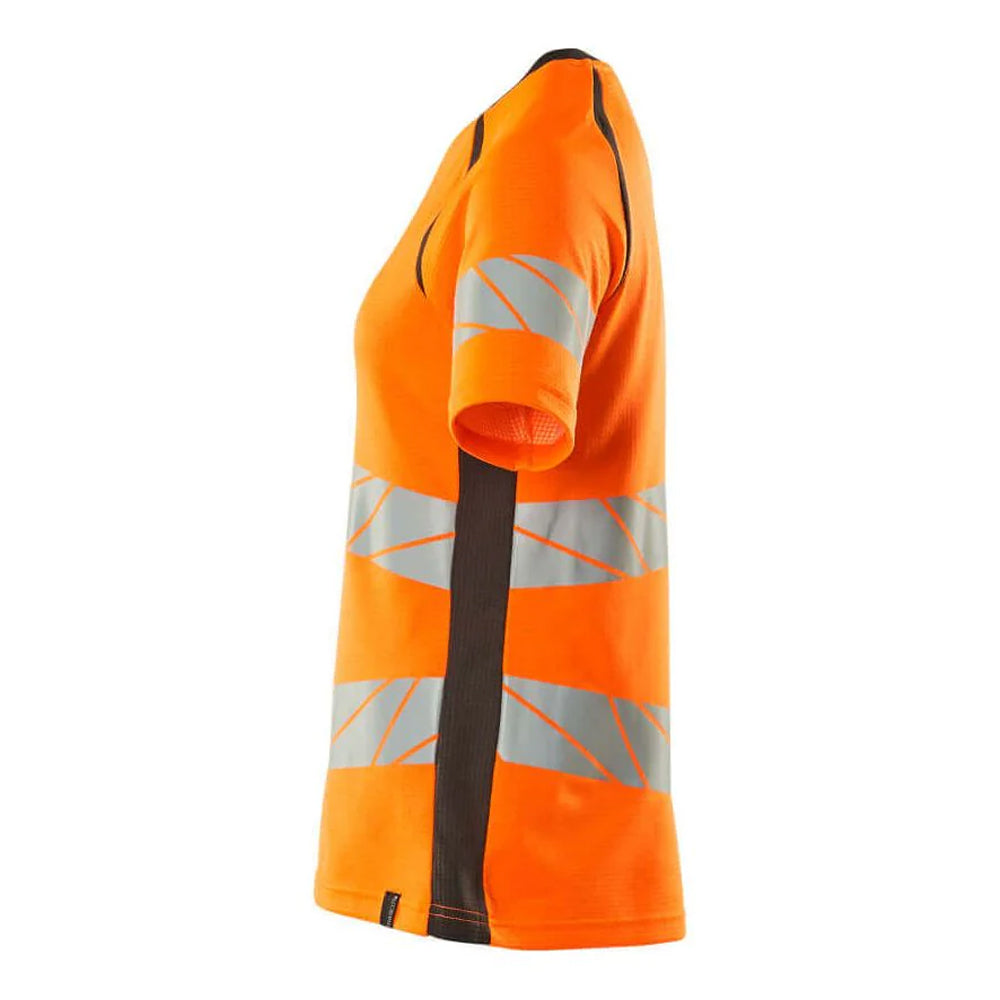 Hi Vis Orange-Dark Anthracite - Back - Mascot Womens-Ladies Accelerate Safe Hi-Vis T-Shirt