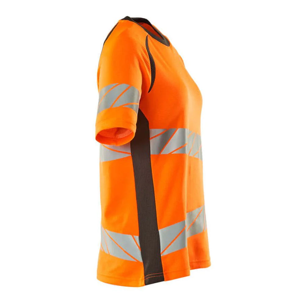 Hi Vis Orange-Dark Anthracite - Side - Mascot Womens-Ladies Accelerate Safe Hi-Vis T-Shirt