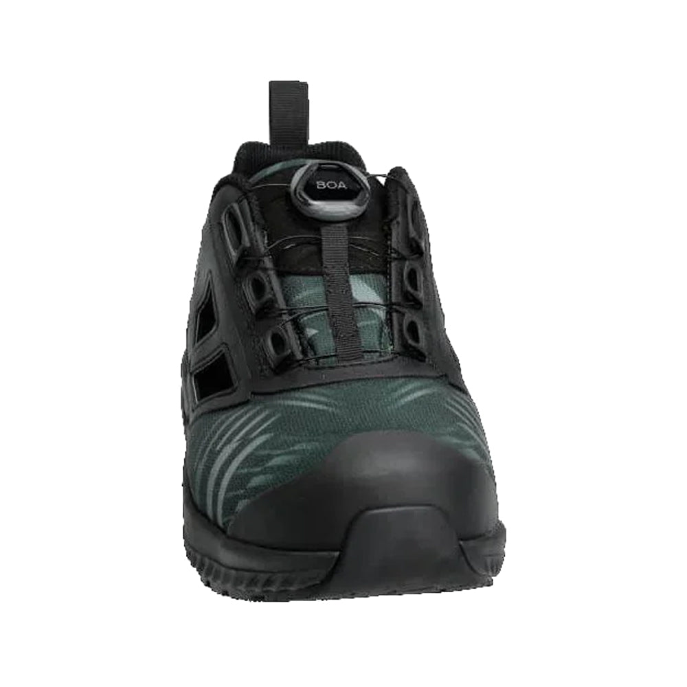 Forest Green-Black - Side - Mascot Womens-Ladies Safety Shoes