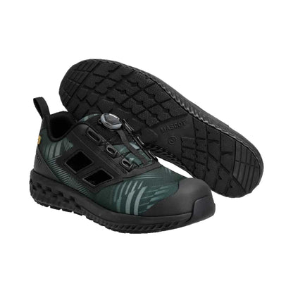 Forest Green-Black - Lifestyle - Mascot Womens-Ladies Safety Shoes