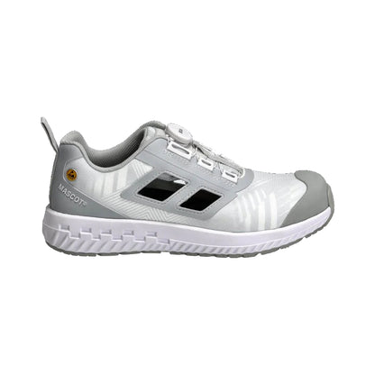 White-Light Grey - Front - Mascot Womens-Ladies Safety Shoes