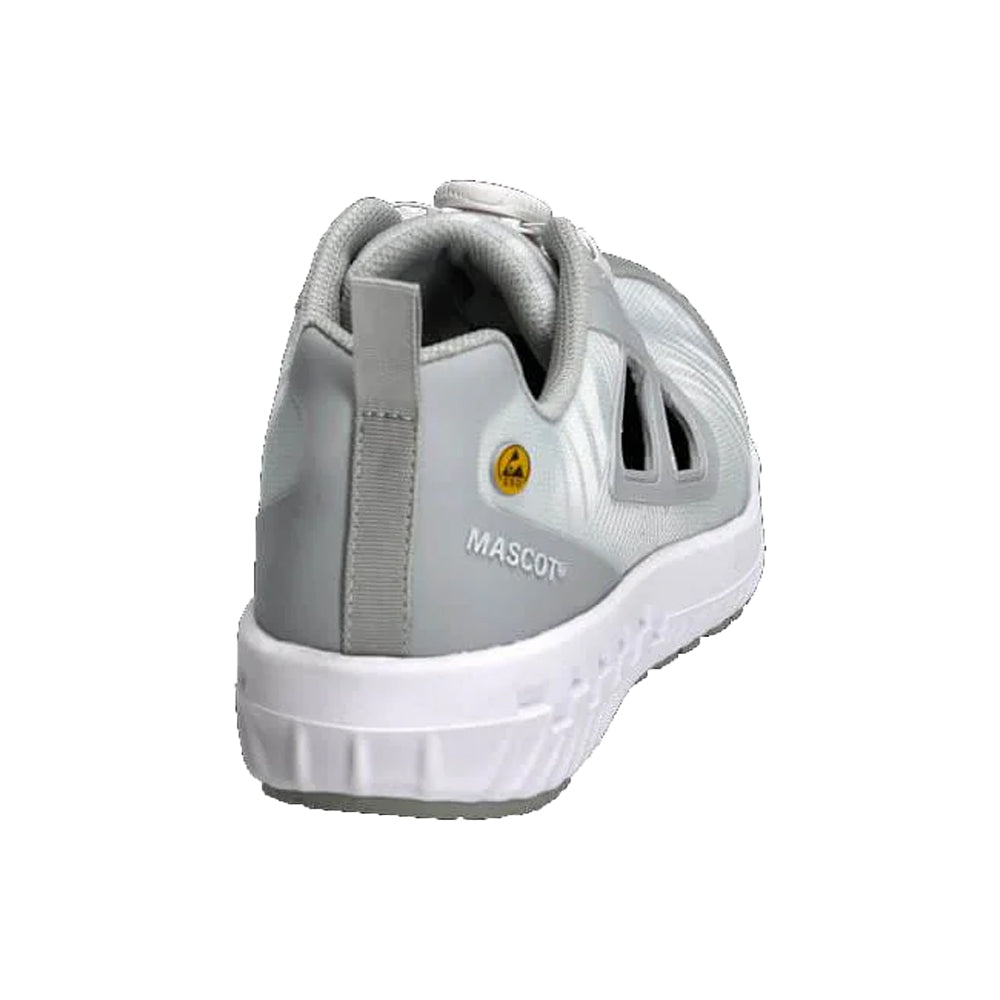 White-Light Grey - Back - Mascot Womens-Ladies Safety Shoes