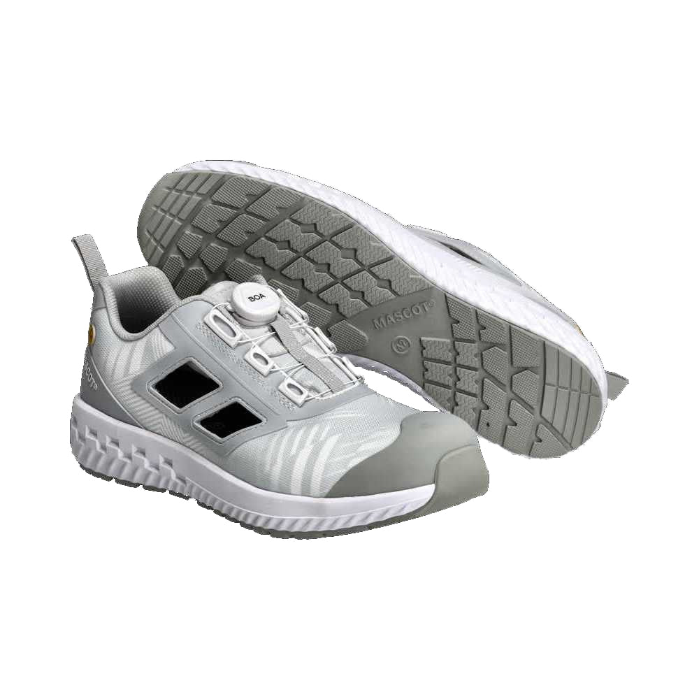 White-Light Grey - Lifestyle - Mascot Womens-Ladies Safety Shoes