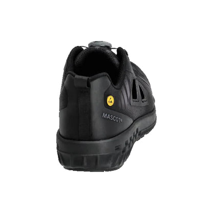 Black - Back - Mascot Womens-Ladies Safety Shoes