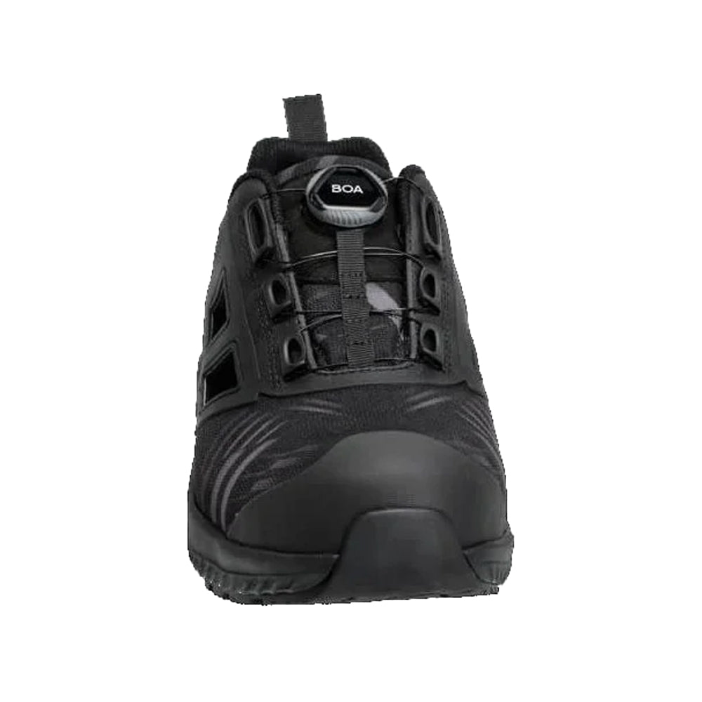 Black - Side - Mascot Womens-Ladies Safety Shoes
