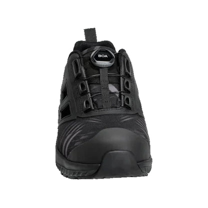 Black - Side - Mascot Womens-Ladies Safety Shoes