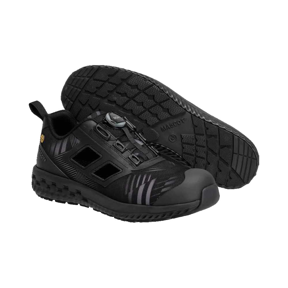 Black - Lifestyle - Mascot Womens-Ladies Safety Shoes