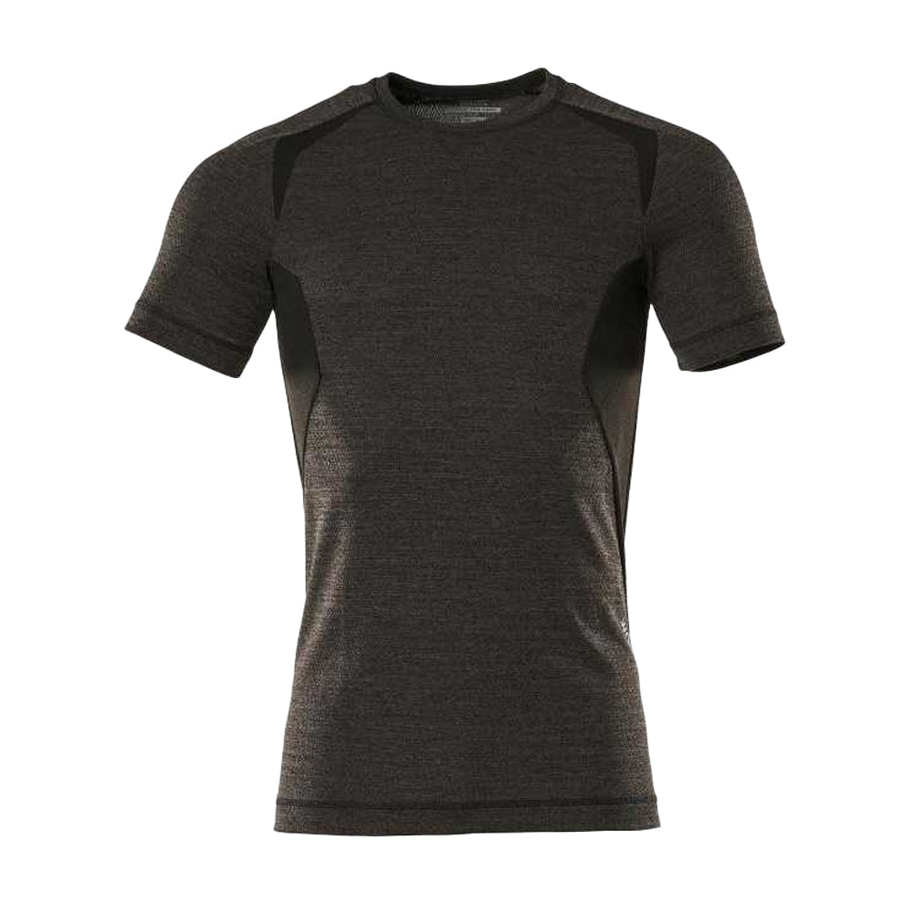 Dark Anthracite-Black - Front - Mascot Unisex Adult Crossover Short-Sleeved Base Layer Top