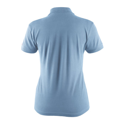 Light Blue - Back - Mascot Womens-Ladies Crossover Samos Polo Shirt
