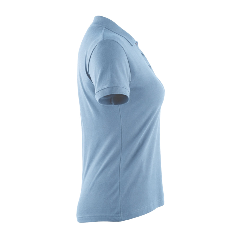 Light Blue - Side - Mascot Womens-Ladies Crossover Samos Polo Shirt