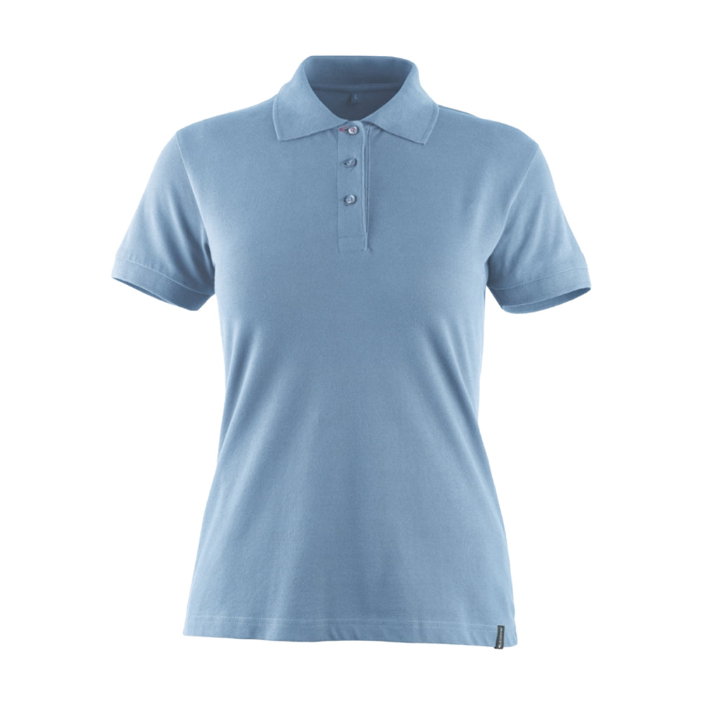 Light Blue - Front - Mascot Womens-Ladies Crossover Samos Polo Shirt