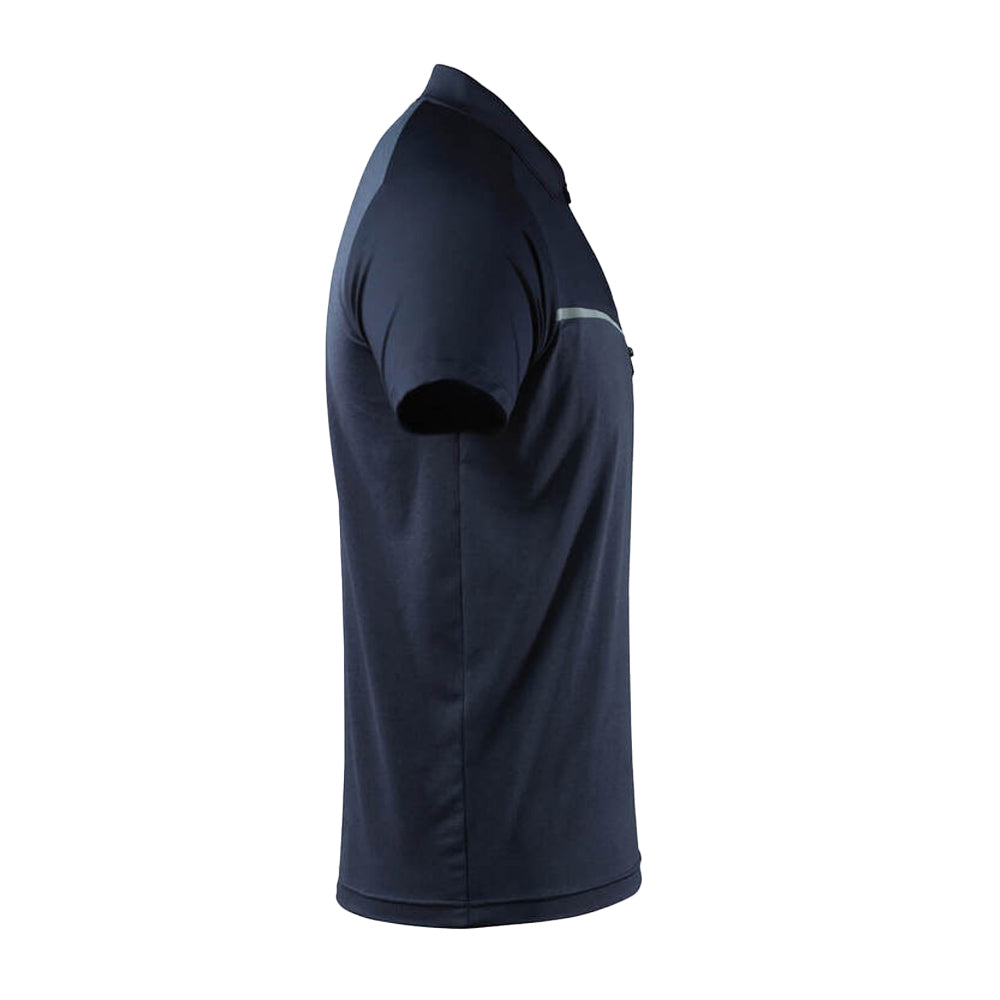 Dark Navy - Side - Mascot Mens Advanced Chest Pocket Polo Shirt