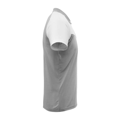 Grey-White - Side - Mascot Mens Advanced Chest Pocket Polo Shirt