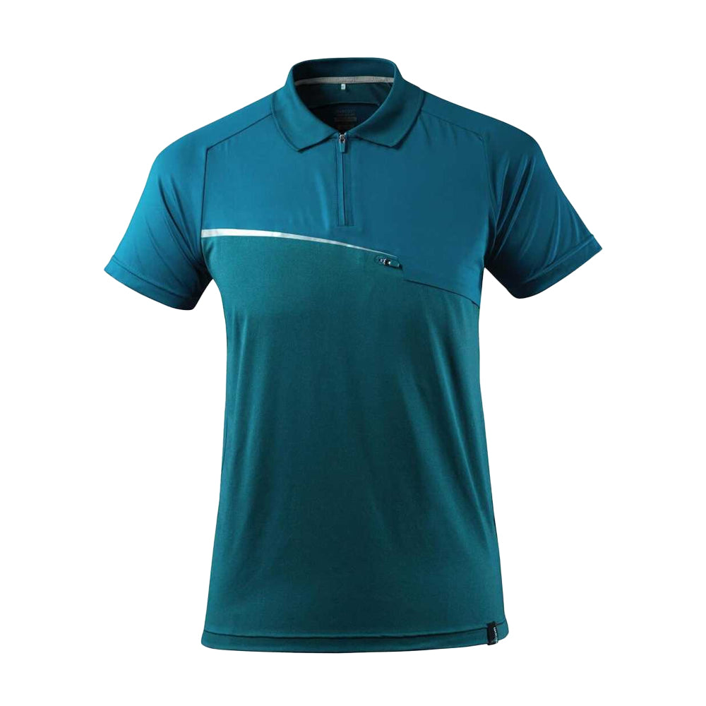 Petrol - Front - Mascot Mens Advanced Chest Pocket Polo Shirt
