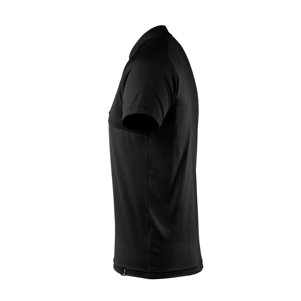 Black - Lifestyle - Mascot Mens Advanced Chest Pocket Polo Shirt