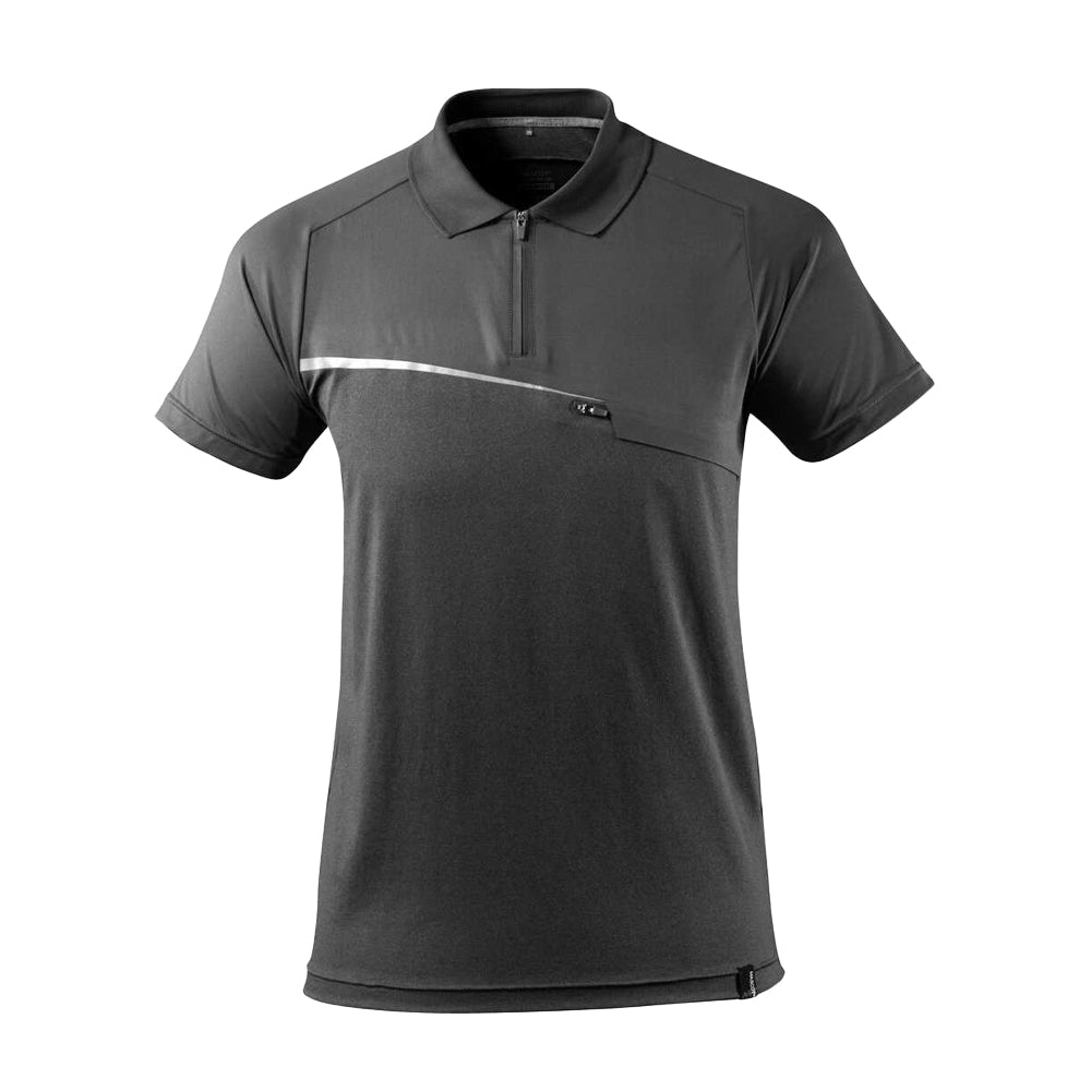 Dark Anthracite - Front - Mascot Mens Advanced Chest Pocket Polo Shirt