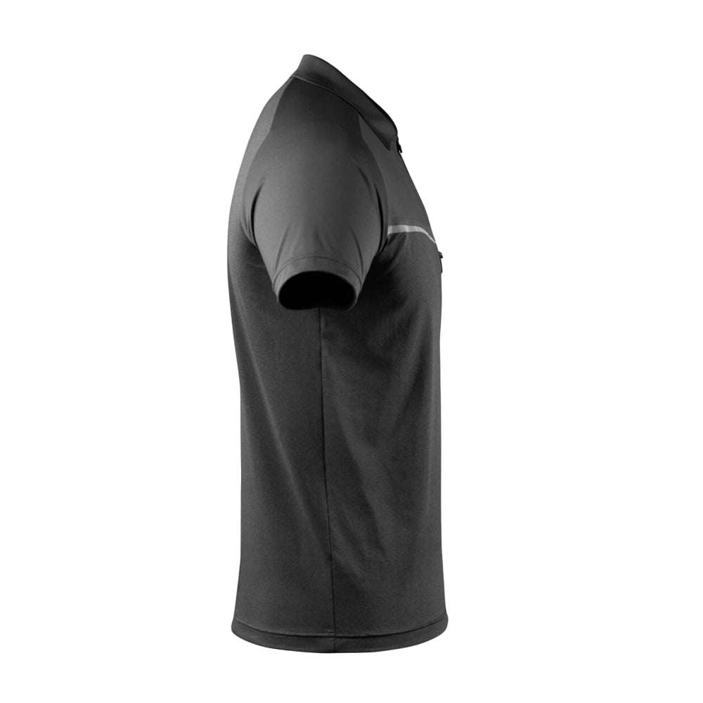 Dark Anthracite - Side - Mascot Mens Advanced Chest Pocket Polo Shirt