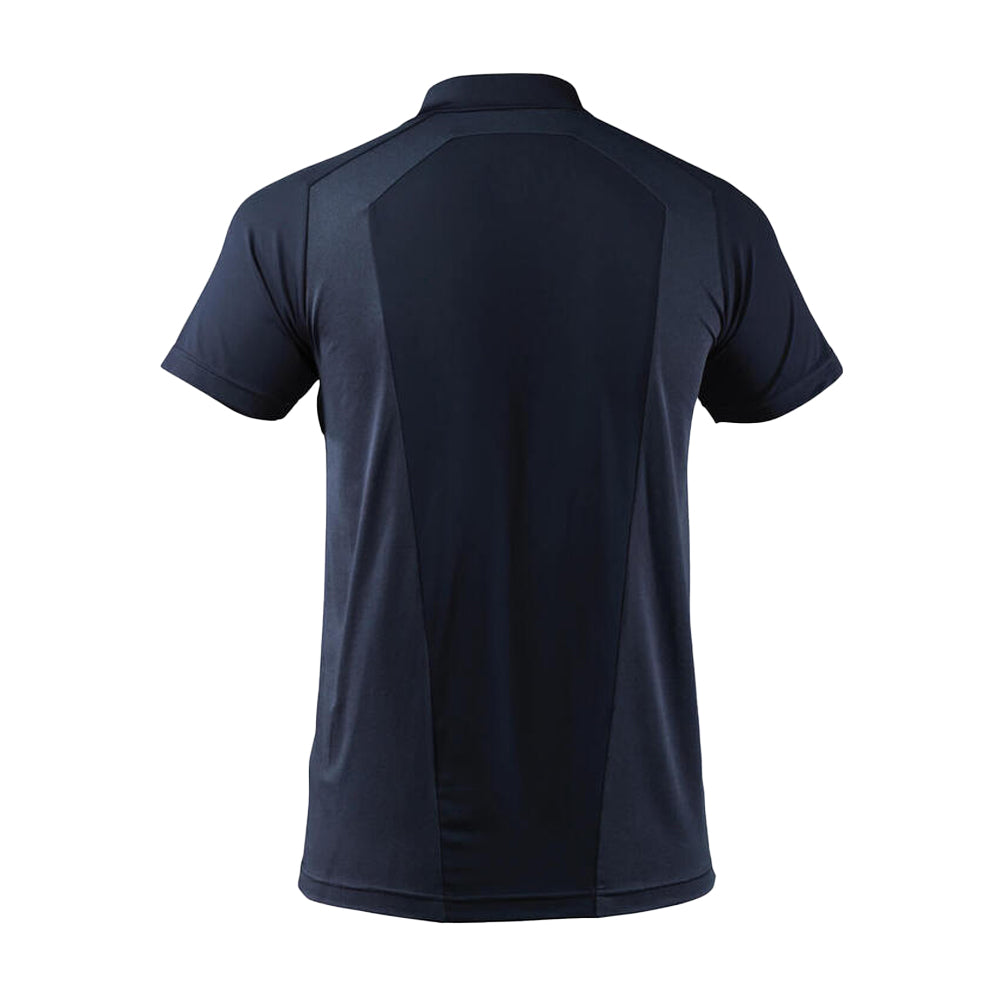 Dark Navy - Back - Mascot Mens Advanced Chest Pocket Polo Shirt