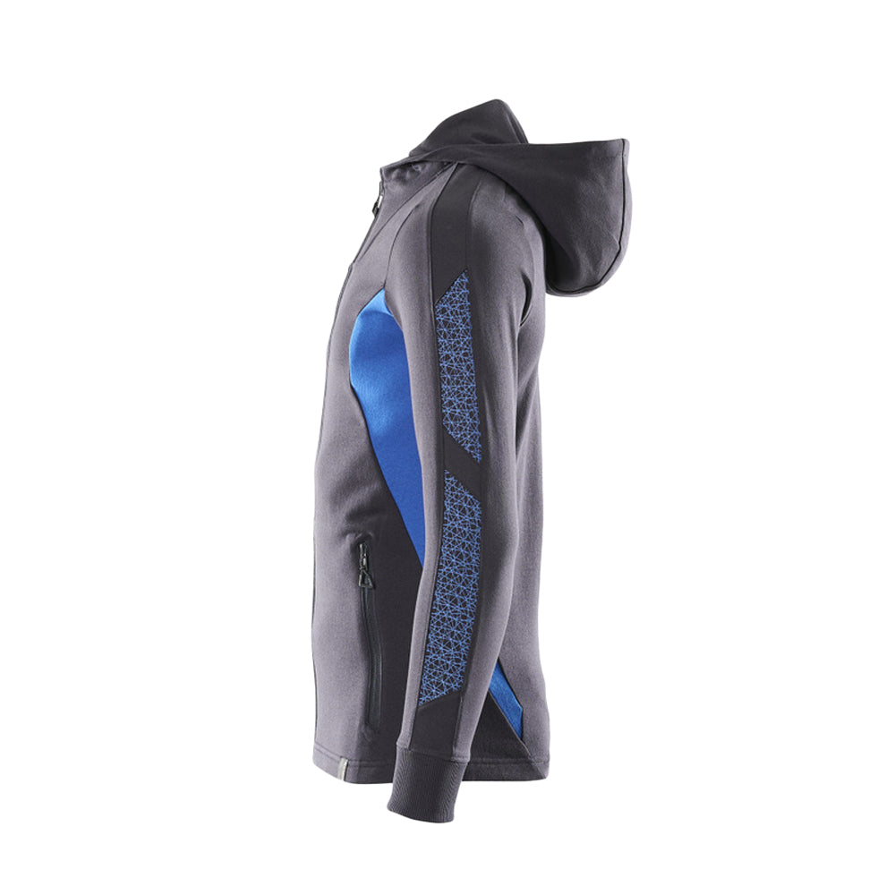 Dark Navy-Azure Blue - Lifestyle - Mascot Mens Accelerate Full Zip Hoodie