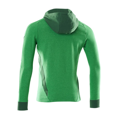 Grass Green-Green - Back - Mascot Mens Accelerate Full Zip Hoodie