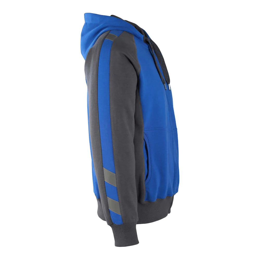 Royal Blue-Dark Navy - Back - Mascot Mens Unique Wiesbaden Full Zip Hoodie