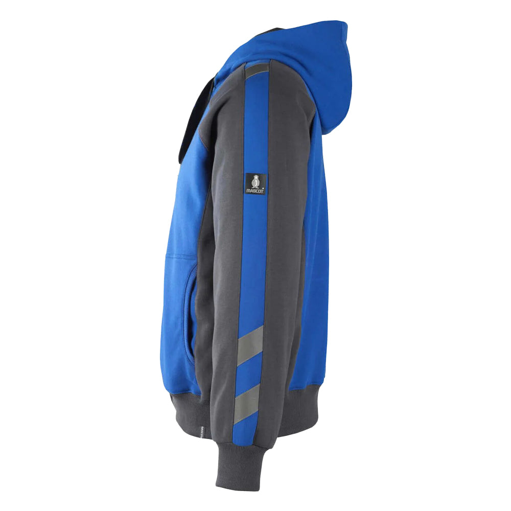 Royal Blue-Dark Navy - Side - Mascot Mens Unique Wiesbaden Full Zip Hoodie