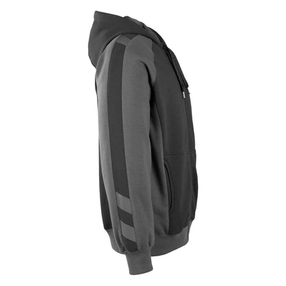 Black-Dark Anthracite - Back - Mascot Mens Unique Wiesbaden Full Zip Hoodie