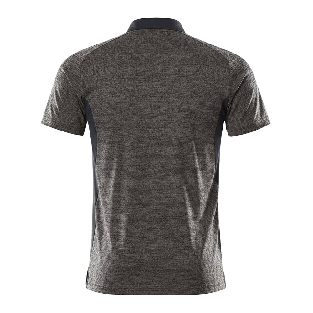 Dark Anthracite-Black - Back - Mascot Mens Accelerate Polo Shirt