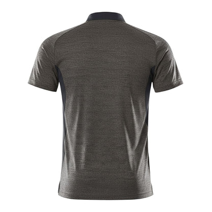 Dark Anthracite-Black - Back - Mascot Mens Accelerate Polo Shirt