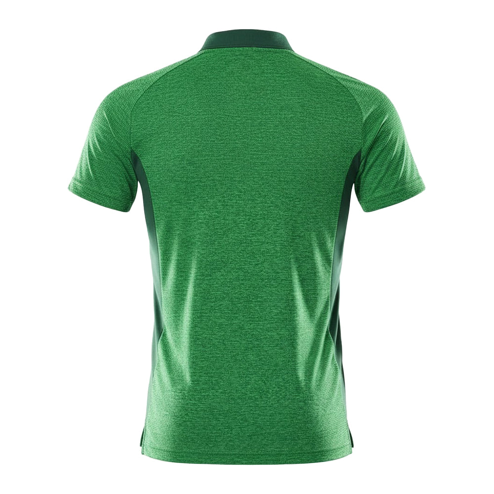 Grass Green-Green - Back - Mascot Mens Accelerate Polo Shirt