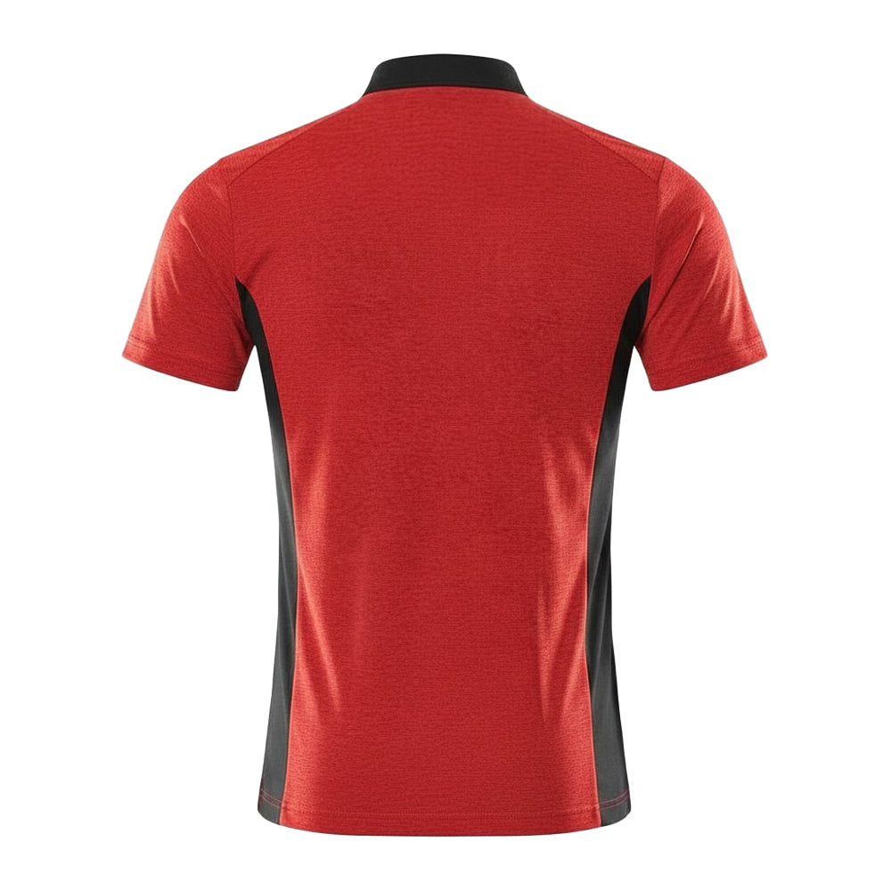 Traffic Red - Back - Mascot Mens Accelerate Polo Shirt