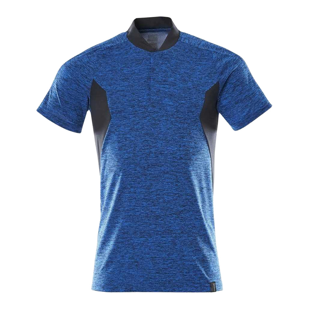 Azure Blue-Dark Navy - Front - Mascot Mens Accelerate Polo Shirt