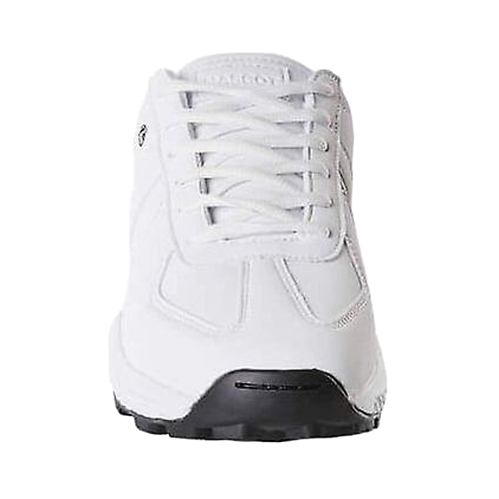 White - Side - Mascot Unisex Adult Logo Trainers