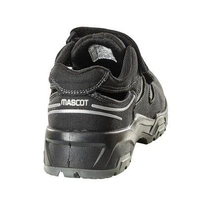 Black-Silver - Back - Mascot Unisex Adult Suede Safety Sandals