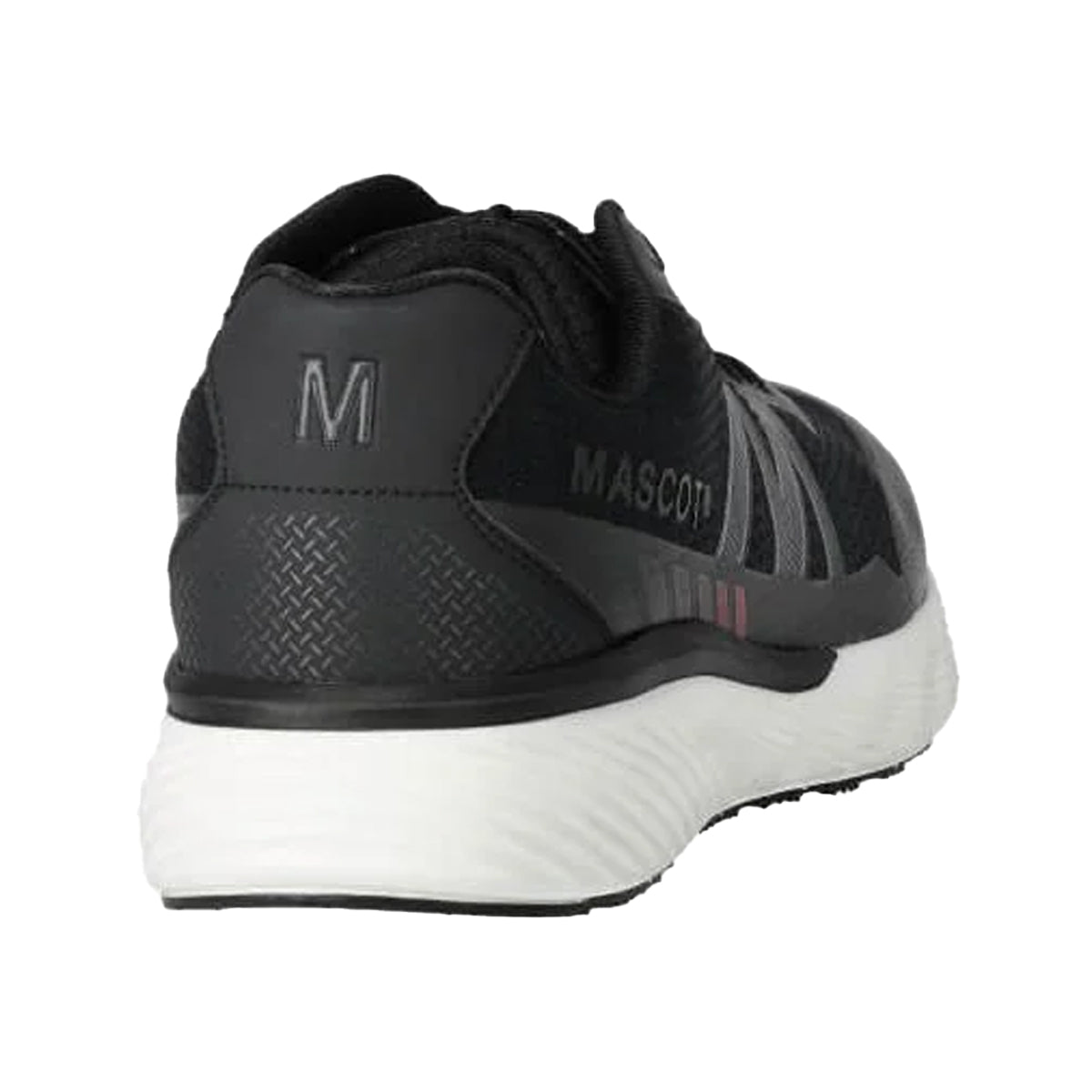 Black - Back - Mascot Mens Logo Microfibre Trainers