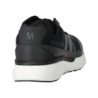 Black - Back - Mascot Mens Logo Microfibre Trainers