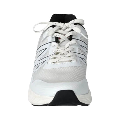 White-Black - Side - Mascot Mens Logo Microfibre Trainers