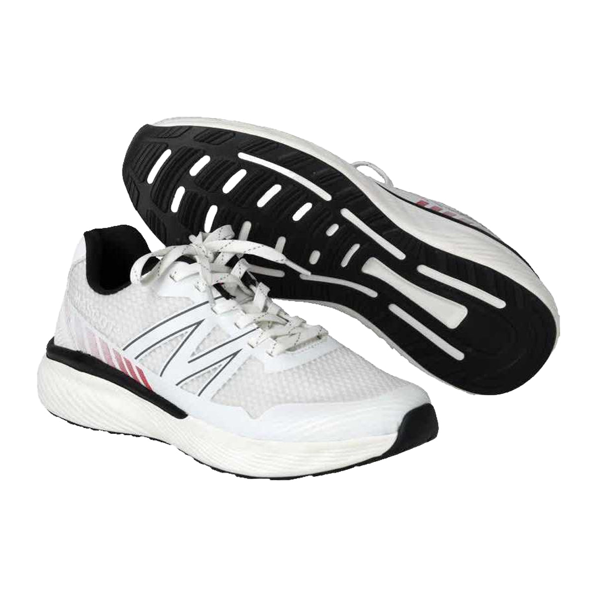White-Black - Lifestyle - Mascot Mens Logo Microfibre Trainers