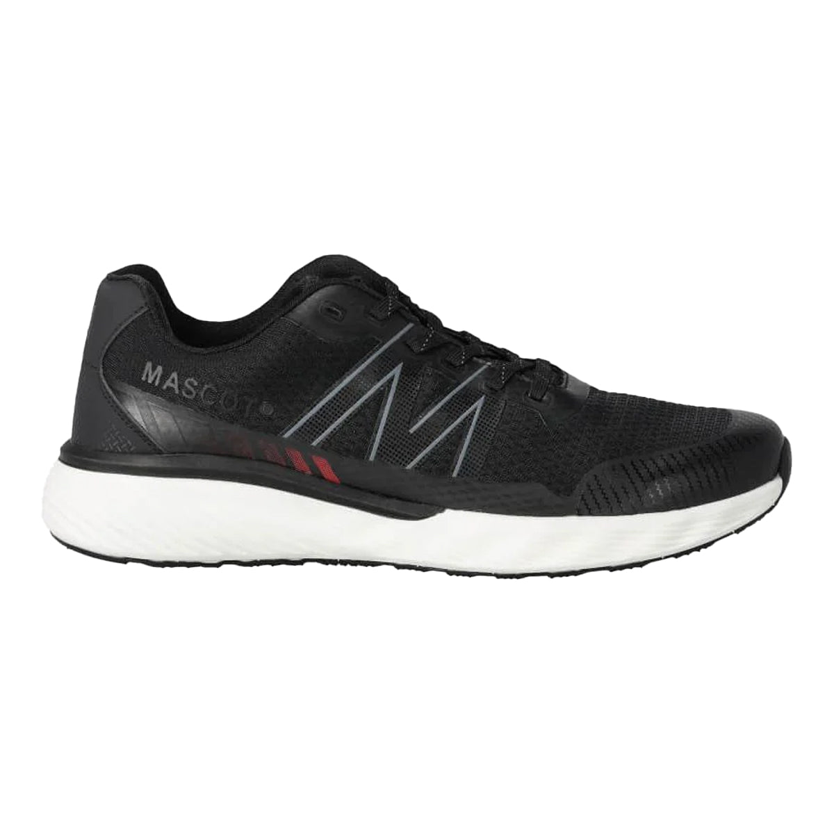 Black - Front - Mascot Mens Logo Microfibre Trainers