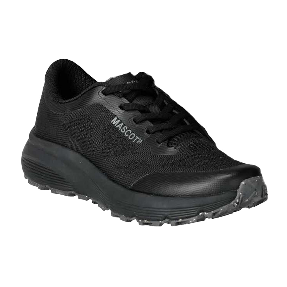 Black - Front - Mascot Mens Logo Trainers