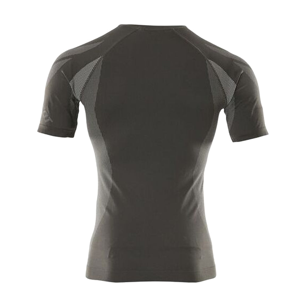 Dark Anthracite - Back - Mascot Unisex Adult Crossover Pavia Bamboo Short-Sleeved Base Layer Top