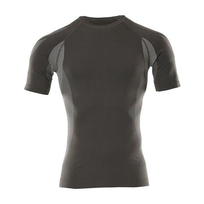 Dark Anthracite - Front - Mascot Unisex Adult Crossover Pavia Bamboo Short-Sleeved Base Layer Top