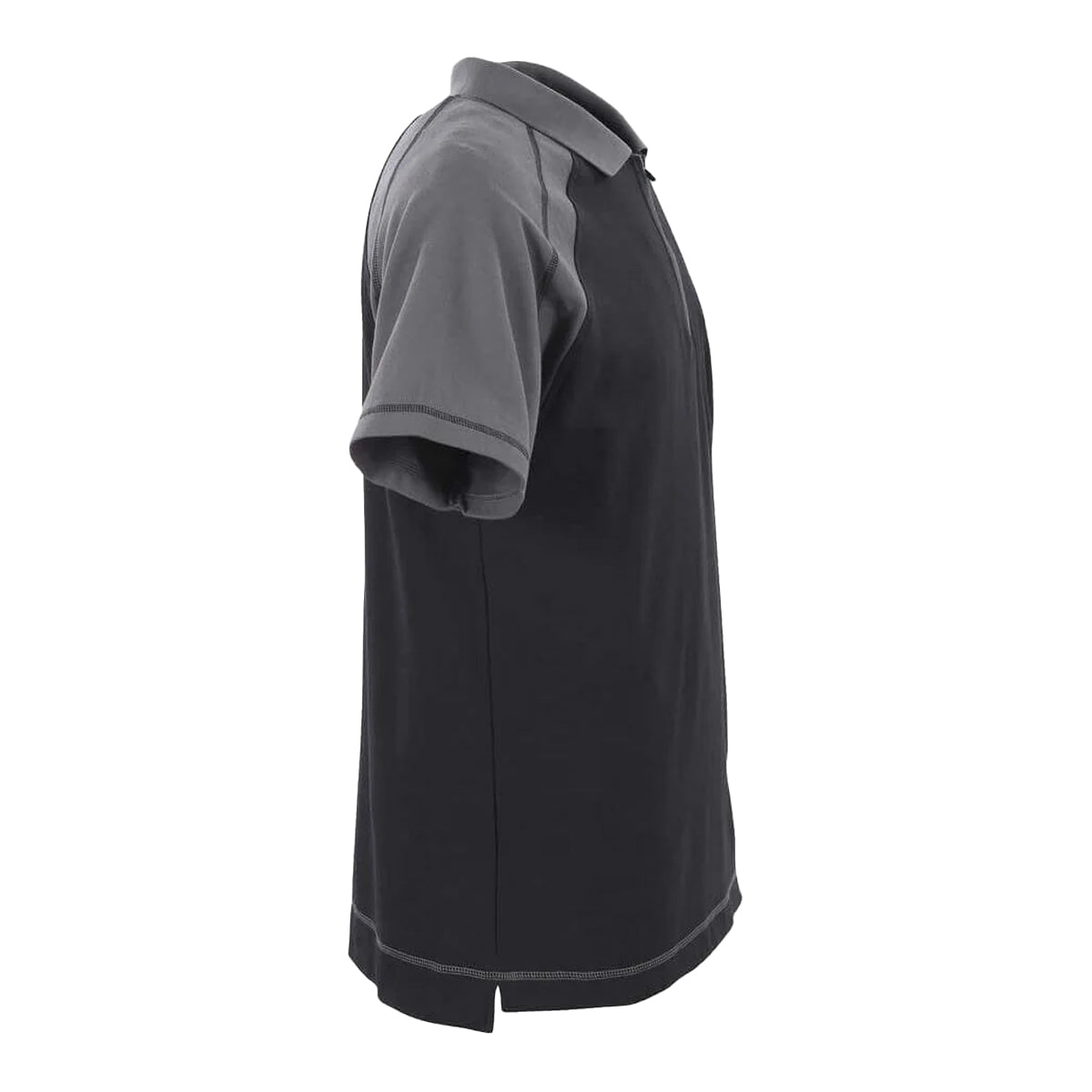 Black-Anthracite - Side - Mascot Mens Image Bianco Polo Shirt