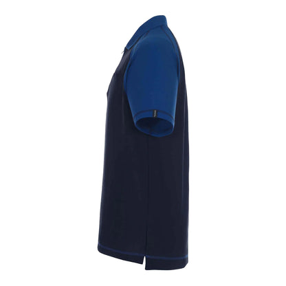 Navy-Royal Blue - Back - Mascot Mens Image Bianco Polo Shirt
