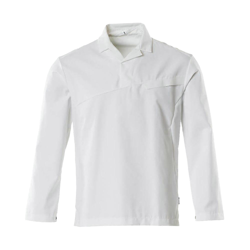 White - Front - Mascot Mens Smock Food & Care Chef Jacket