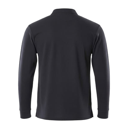 Graphite Blue - Back - Mascot Mens Crossover Manila Long-Sleeved Polo Shirt