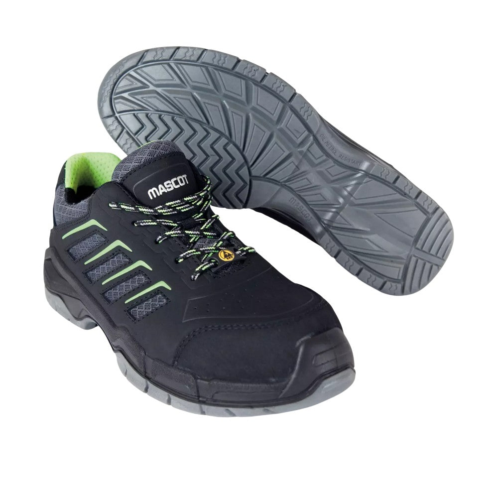 Black - Lifestyle - Mascot Unisex Adult Fujiyama Coated Leather Safety Shoes
