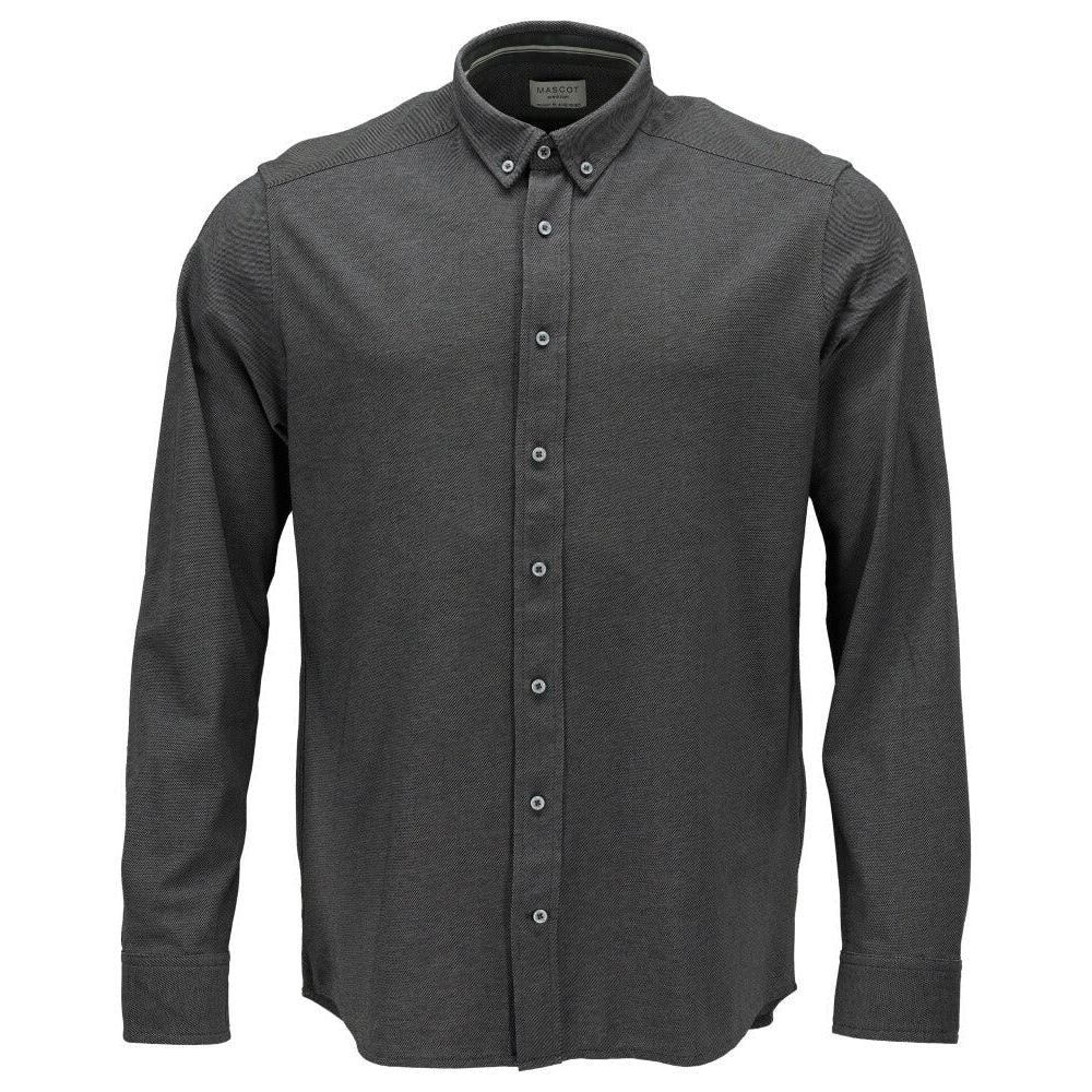 Dark Anthracite-Light Grey - Front - Mascot Mens Frontline Modern Shirt